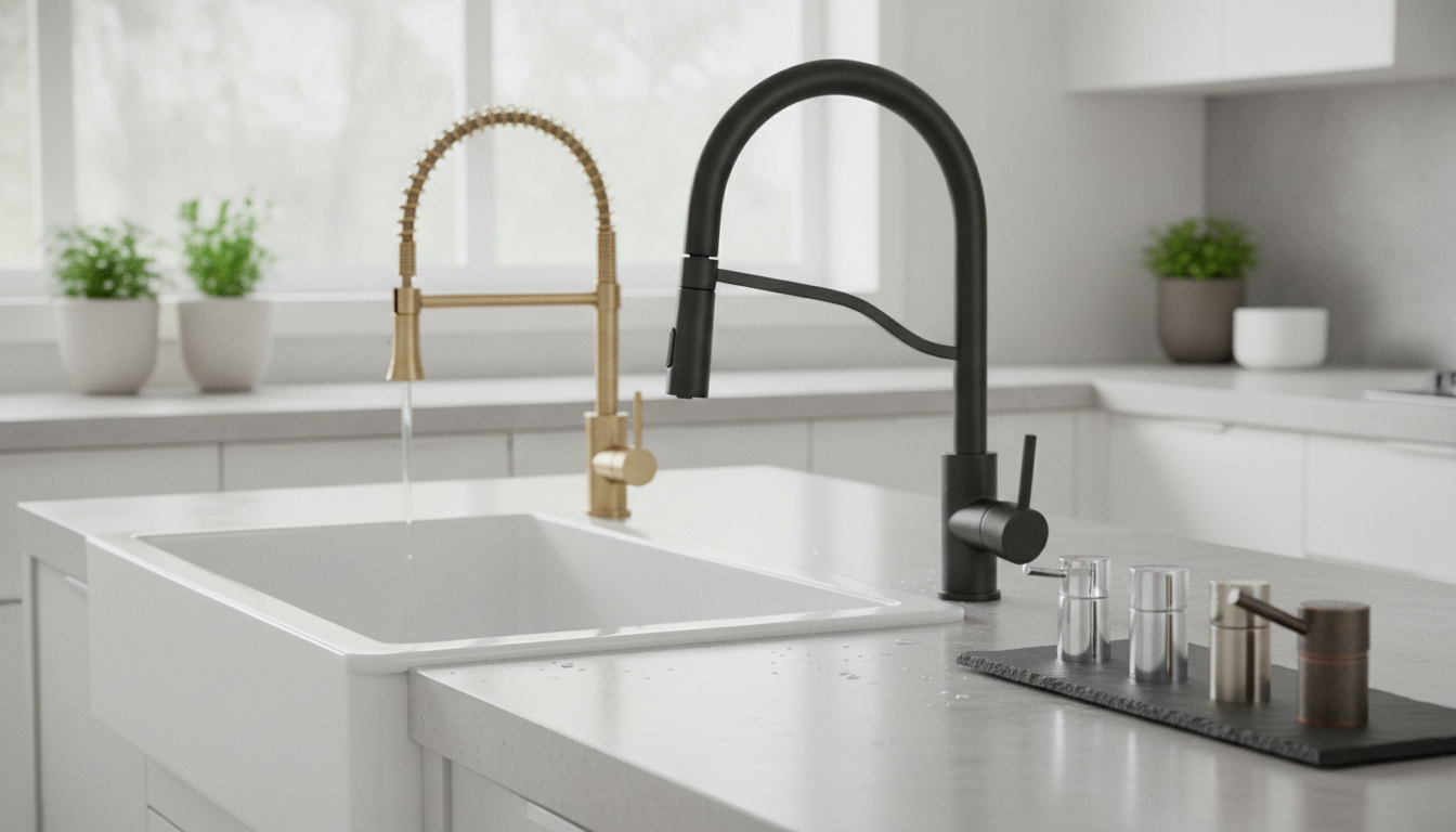 New Kitchen Faucet Trends: Finishes, Touchless & More